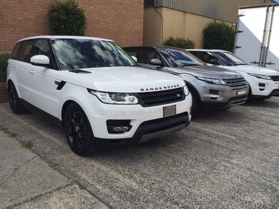 Range Rover smash repairs by Basha white range rover repaired by basha autohaus