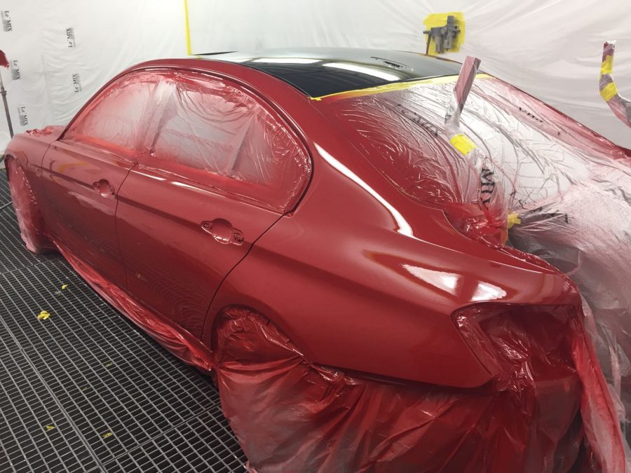 painting process underway