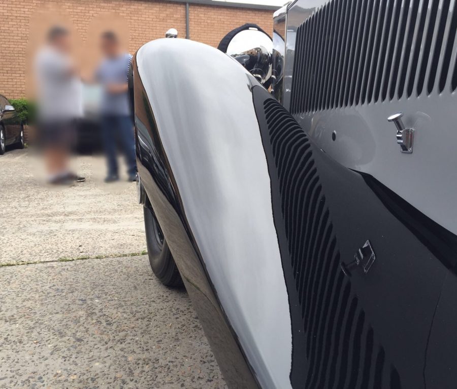 detailing a prestige car